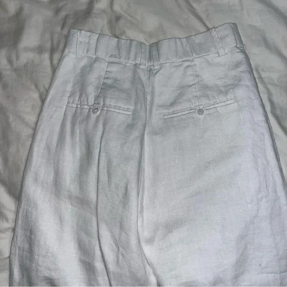 Abercrombie & Fitch White Wide Leg Pants - Picture 8 of 11